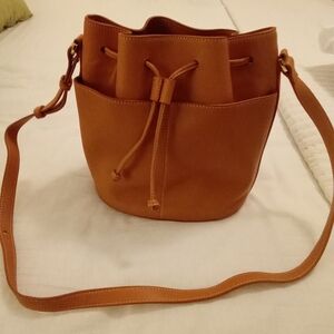 J. McLaughlin Ariana Leather Tote Bucket Bag
